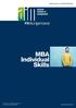 MBA Individual Skills