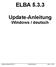 ELBA 5.3.3 Update-Anleitung Windows / deutsch