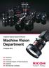 Machine Vision Department. Objektive Kameras Extended Depth of Field-Systeme Zubehör Technischer Leitfaden. Industrial Optical Systems Division