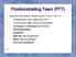 Positionstrading Team (PTT)