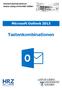 Microsoft Outlook 2013 Tastenkombinationen