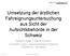 Umsetzung der ärztlichen Fahreignungsuntersuchung aus Sicht der Aufsichtsbehörde in der Schweiz
