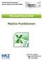 Microsoft Excel 2010 Matrix-Funktionen