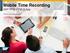 Mobile Time Recording SAP PPM HTML5 App