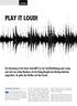 PLAY IT LOUD! MASTERING EINBLICK. Von Niklas Großwald