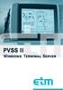 PVSS II UI über MS Terminal Server 2