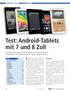 Test: Android-Tablets mit 7 und 8 Zoll