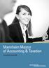 Mannheim Master of Accounting & Taxation