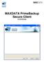 MAXDATA PrimeBackup Secure Client Kurzanleitung