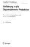 Einführung in die Organisation der Produktion