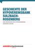 GESCHICHTE DER HYPOVEREINSBANK SULZBACH- ROSENBERG EINE INFORMATION DER HYPOVEREINSBANK, CORPORATE HISTORY