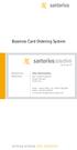 Business Card Ordering System