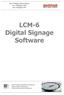 LCM-6 Digital Signage Software