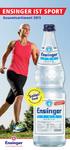 ENSINGER IST SPORT. Gesamtsortiment 2015