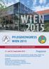 PFLEGEKONGRESS WIEN 2015 WUNDMANAGEMENT MULTIDISZIPLINÄR