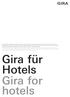 Gira für Hotels Gira for hotels