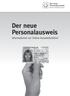 Der neue Personalausweis. Informationen zur Online-Ausweisfunktion