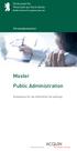 Master Public Administration