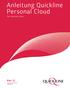 Anleitung Quickline Personal Cloud. für Internet Client
