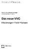 I 3. Prof. Dr. Ernst Niederleithinger Ministerialdirektor i.r., Berlin. Das neue VVG. Erläuterungen Texte Synopse