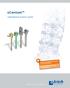 ucentum comprehensive posterior system Universales Pedikelschraubensystem für alle Anwendungen Universal pedicle screw system for all applications
