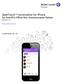 OpenTouch Conversation für iphone für OmniPCX Office Rich Communication Edition Release 2.0