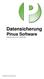 Datensicherung Pinus Software Gültig ab Version 3.8-12, 09.09.2009