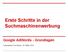 Erste Schritte in der Suchmaschinenwerbung. Google AdWords - Grundlagen