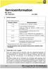 Serviceinformation Nr. 01/13