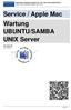 Service / Apple Mac Wartung UBUNTU/SAMBA UNIX Server