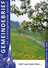 GEMEINDEBRIEF. ev. kirchengemeinde speldorf. Geh aus mein Herz. Ausgabe 3-2014 / Juni Juli August