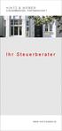 H I N T Z & W E B E R STEUERBERATER PARTNERSCHAFT. I h r S t e u e r b e r a t e r WWW.HINTZ-WEBER.DE