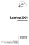 Leasing 2004. Wissenschaft & Praxis. Forschungsinstitut für Leasing an der Universität zu Köln