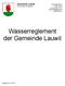 Wasserreglement der Gemeinde Lauwil
