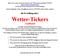 Wetter-Tickers (Laufband)