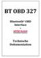 BT OBD 327. Bluetooth OBD Interface. Technische Dokumentation