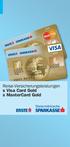 Reise-Versicherungsleistungen s Visa Card Gold s MasterCard Gold