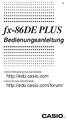 fx-86de PLUS Bedienungsanleitung