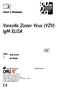 Varicella Zoster Virus (VZV) IgM ELISA