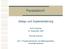 Parastation3. Design und Implementierung. ALiCE-Seminar 13. November 2001. Thomas Moschny