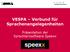 VESPA Verbund für Sprachenangelegenheiten. Präsentation der Sprachlernsoftware Speexx