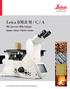 Leica DMi8 M / C / A. Mit inverser Mikroskopie immer einen Schritt voraus. Inverses Mikroskop für industrielle Anwendungen