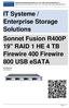 IT Systeme / Enterprise Storage Solutions Sonnet Fusion R400P 19 RAID 1 HE 4 TB Firewire 400 Firewire 800 USB esata