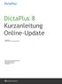 DictaPlus 8 Kurzanleitung Online-Update
