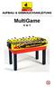 AUFBAU- & GEBRAUCHSANLEITUNG. MultiGame 4 in 1