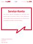 Service-Konto. Dieses Dokument enthält das Umsetzungskonzept des Service-Kontos, welches