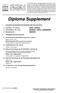 Diploma Supplement 1 ANGABEN ZUM INHABER/ZUR INHABERIN DER QUALIFIKATION