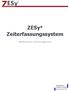 ZESy Zeiterfassungssystem. Webbasiertes Zeitmanagement