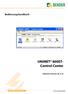 Bedienungshandbuch. UNIMET 800ST- Control Center. Software-Version: ab 2.10