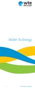 Water To Energy. www.water-to-energy.de